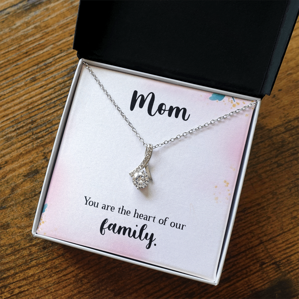 Alluring Beauty Necklace: Mom You Are The Heart