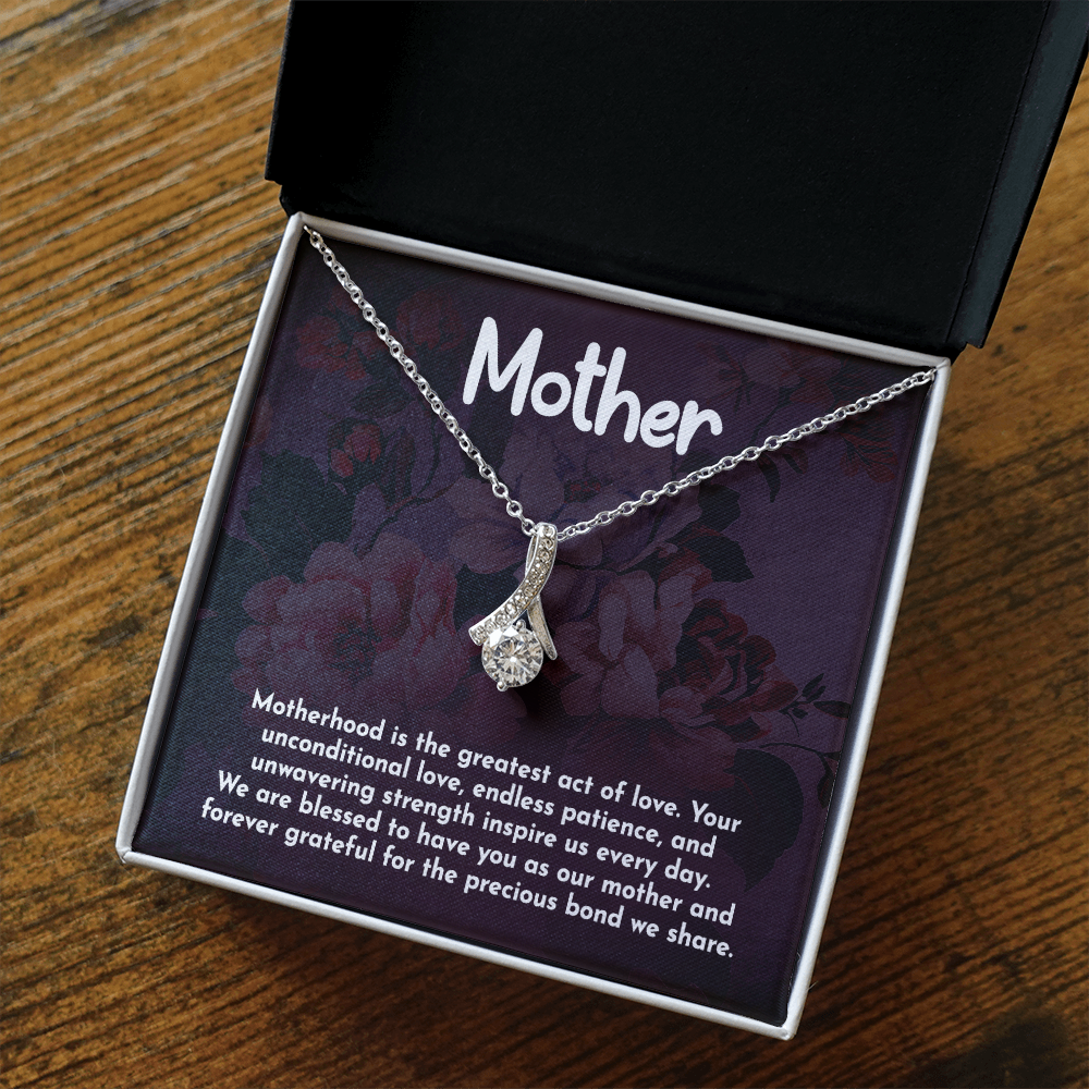 Alluring Beauty Necklace: Motherhood Is The Greatest Act Of love