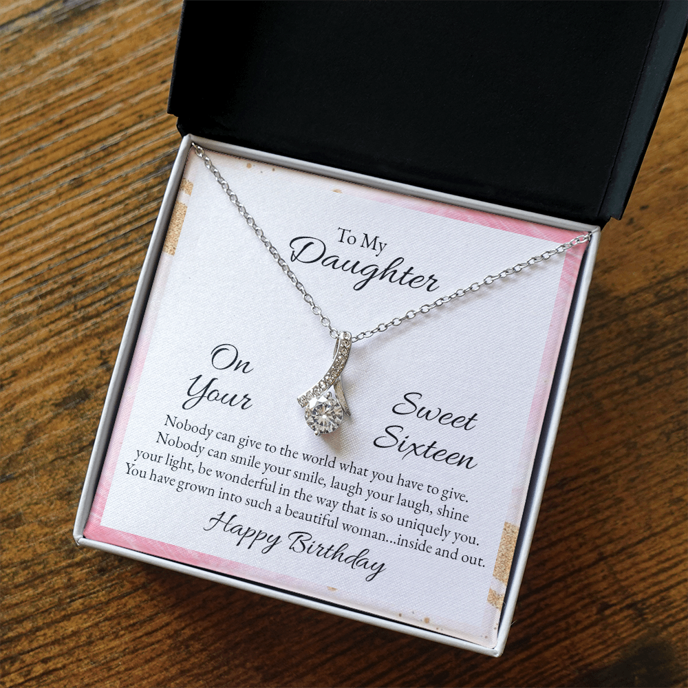 Alluring Beauty Necklace :To My Daughter Happy Birthday Sweet 16
