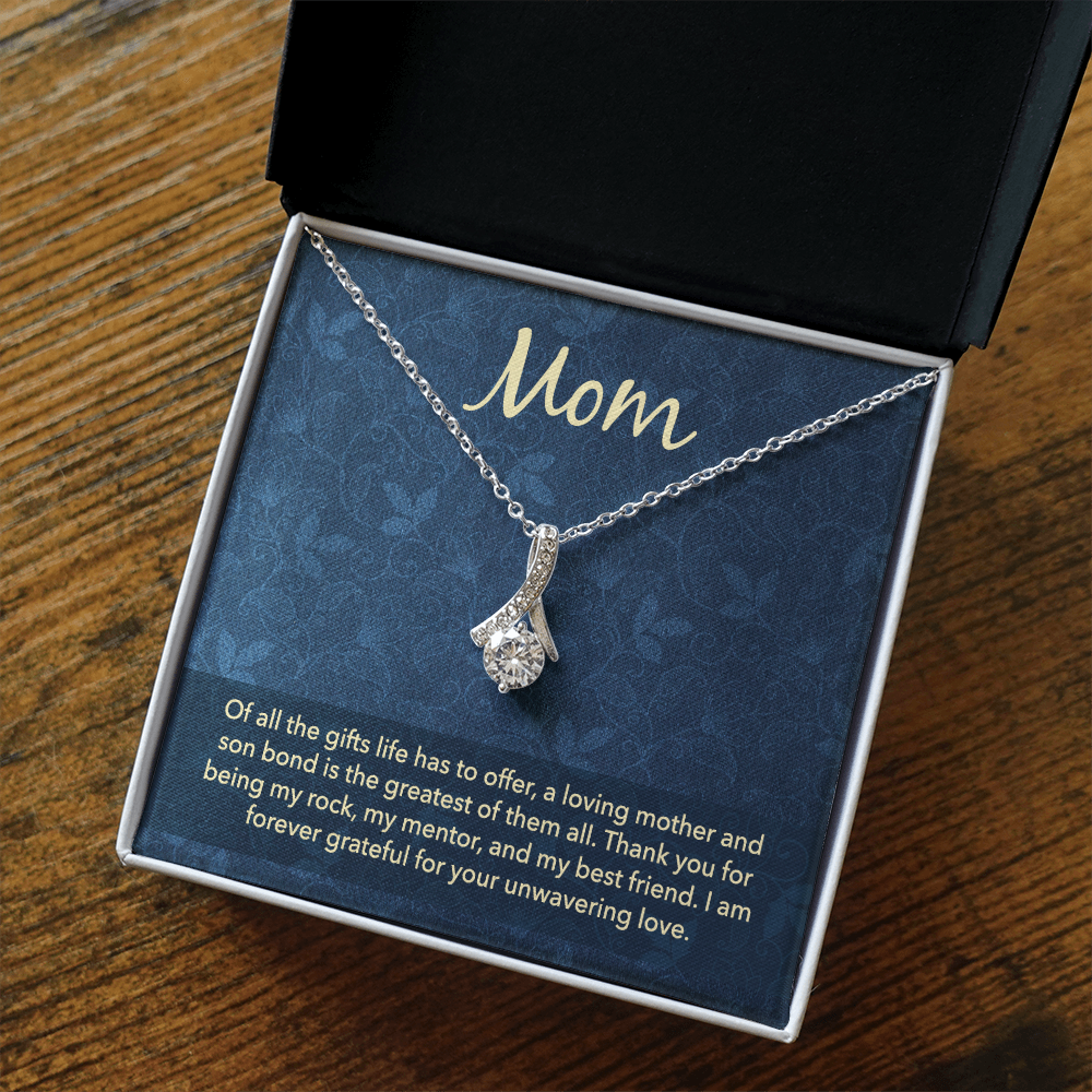 Alluring Beauty Necklace: Mom Unwavering Love