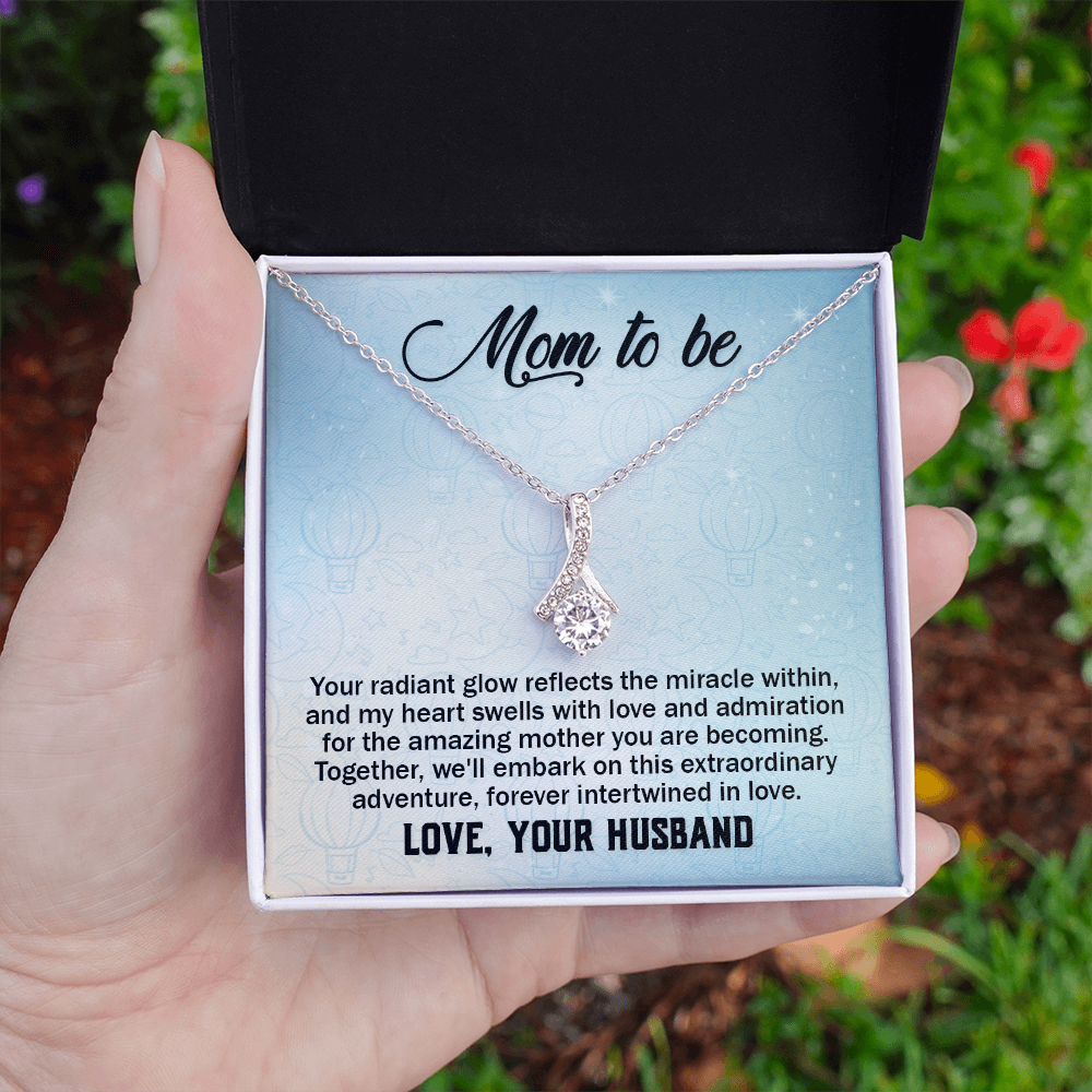 Alluring Beauty Necklace:Mom to Be Love , Your Husband
