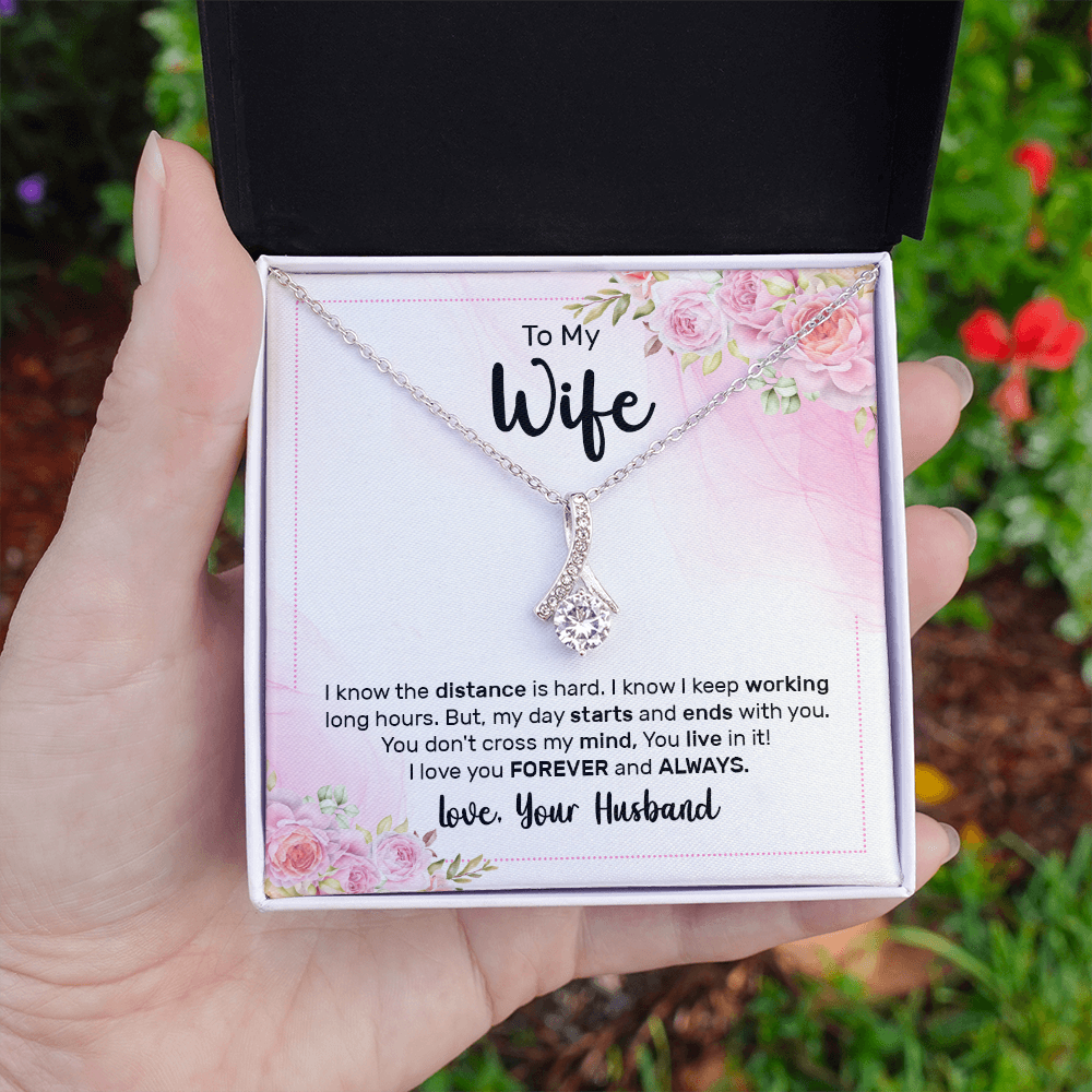 Alluring Beauty Necklace:To My Wife Love Your Husband