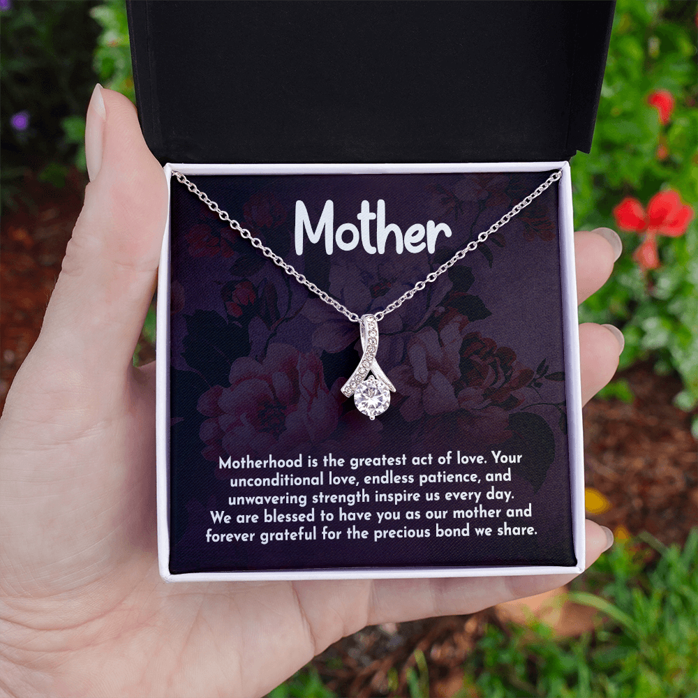 Alluring Beauty Necklace: Motherhood Is The Greatest Act Of love