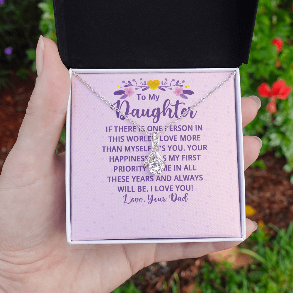 Alluring Beauty Necklace : To My Daughter There Is One