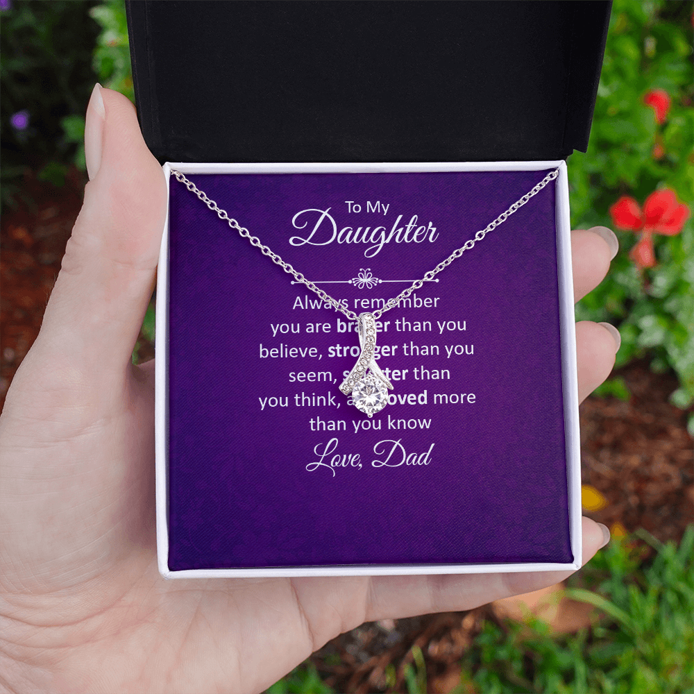 Alluring Beauty Necklace :To My Daughter Love Dad