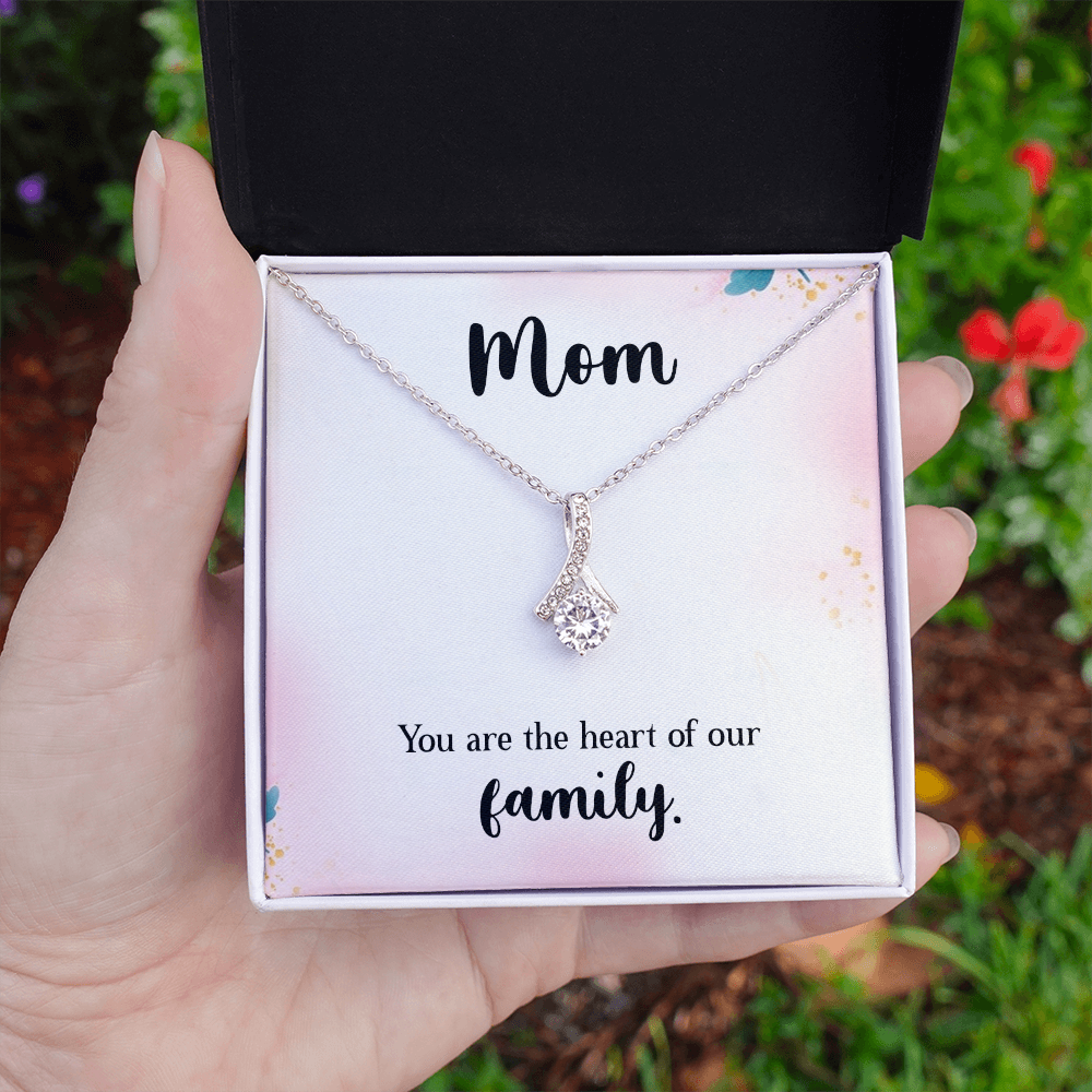 Alluring Beauty Necklace: Mom You Are The Heart