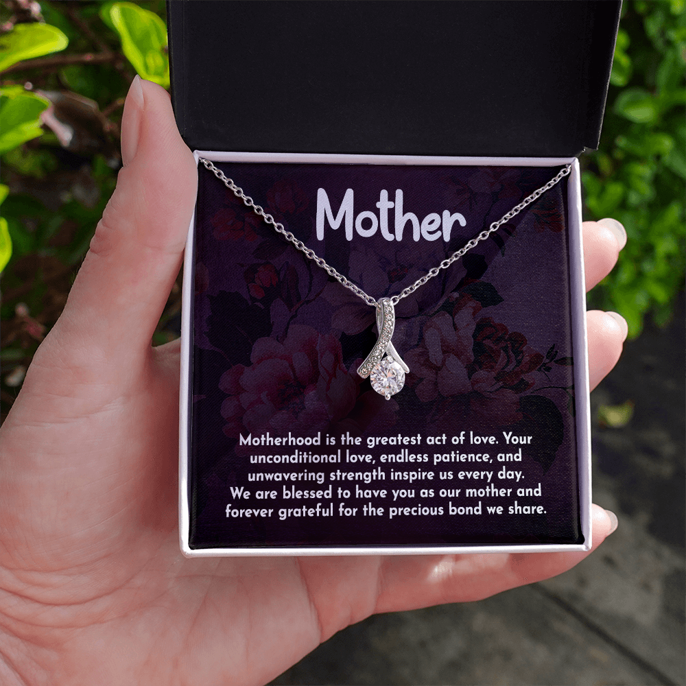 Alluring Beauty Necklace: Motherhood Is The Greatest Act Of love