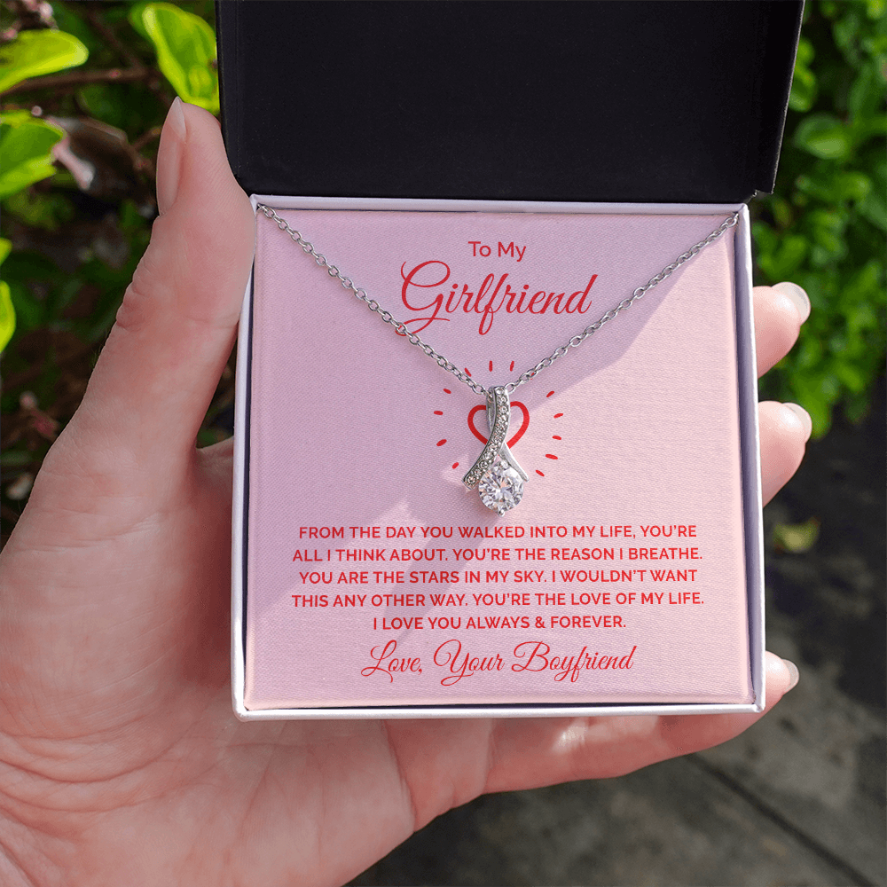 Alluring Beauty Necklace :To My Girlfriend You're All I Think About