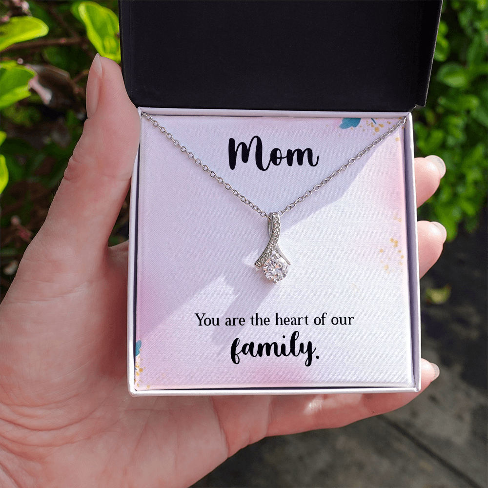 Alluring Beauty Necklace: Mom You Are The Heart