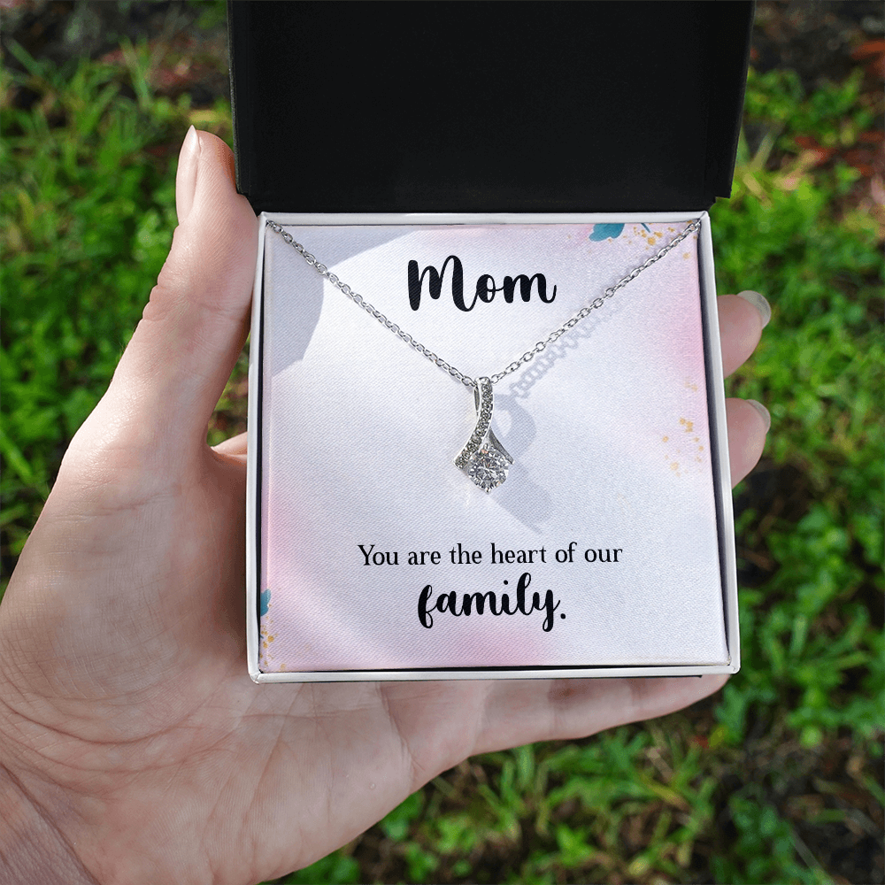 Alluring Beauty Necklace: Mom You Are The Heart