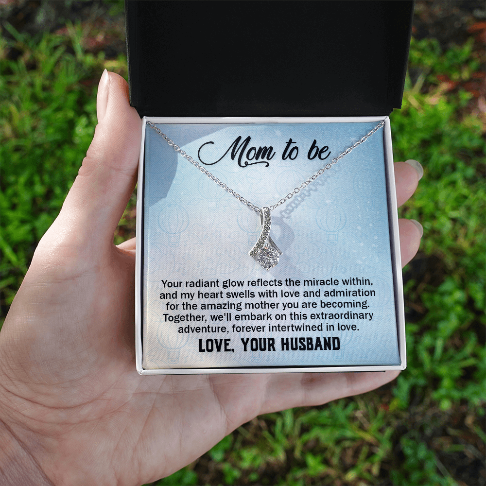 Alluring Beauty Necklace:Mom to Be Love , Your Husband