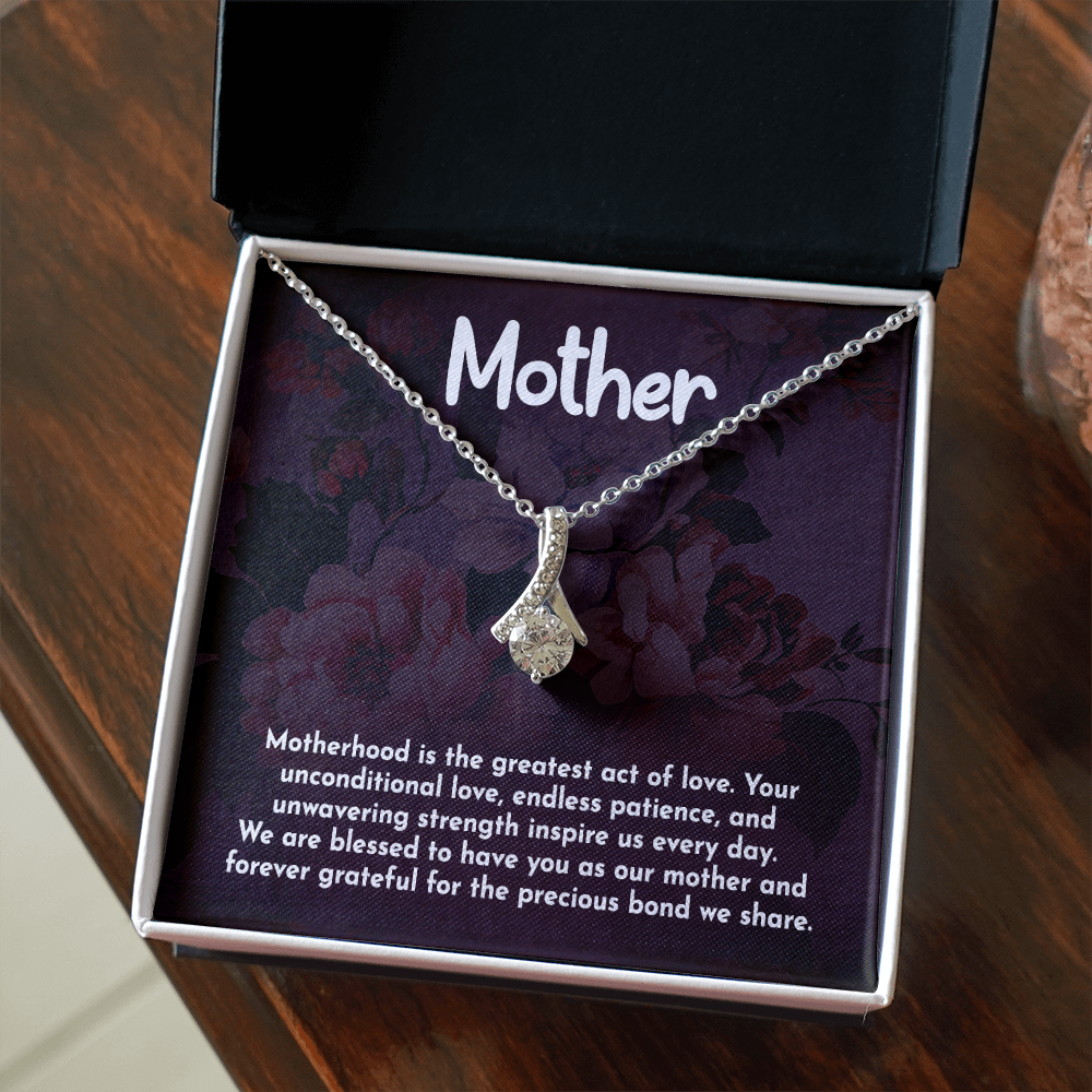 Alluring Beauty Necklace: Motherhood Is The Greatest Act Of love