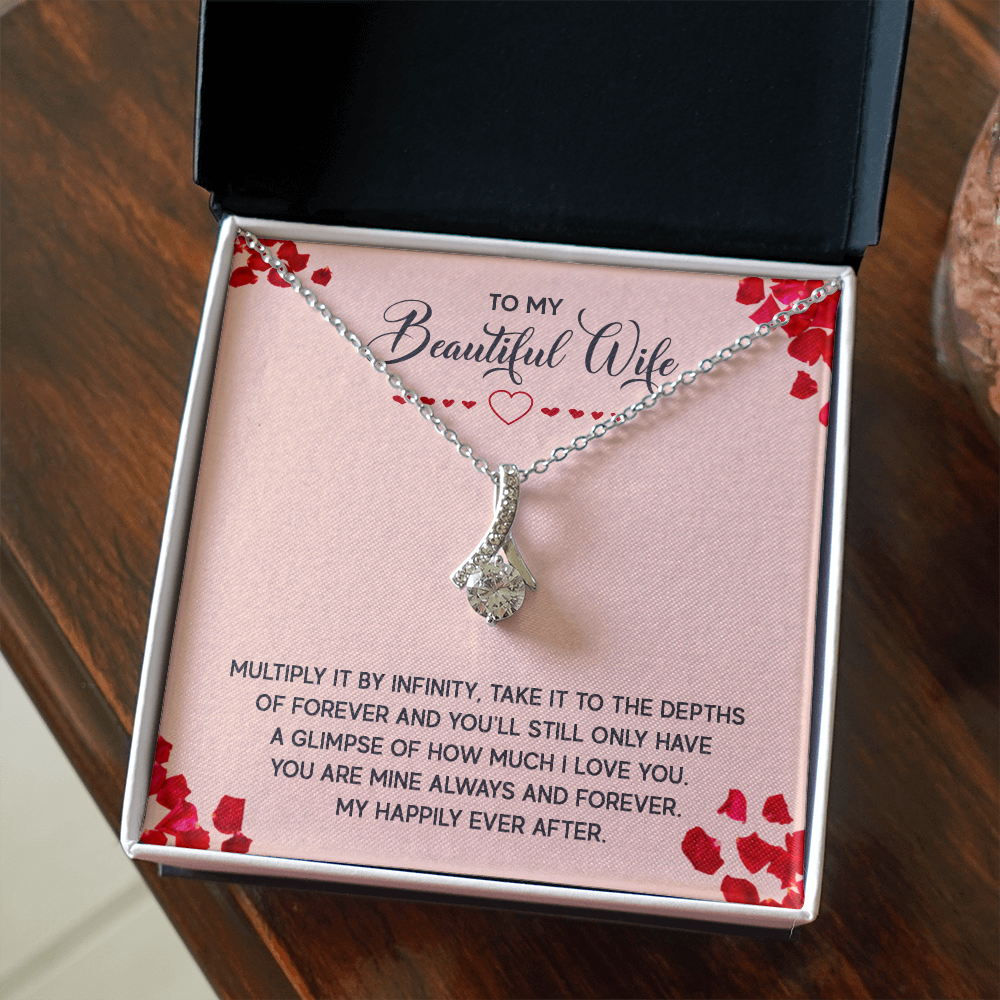 Alluring Beauty Necklace:To My Beautiful Wife