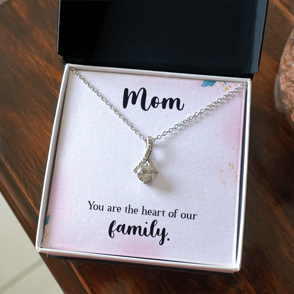 Alluring Beauty Necklace: Mom You Are The Heart