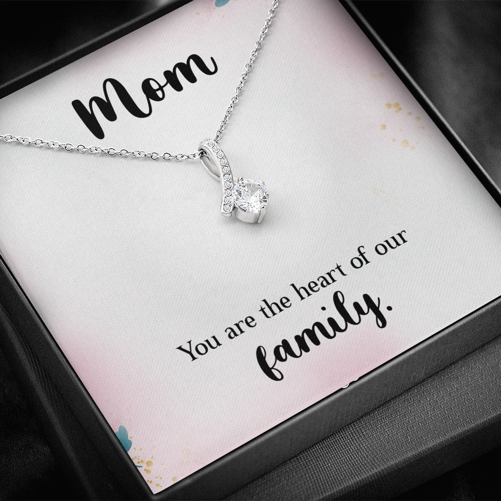 Alluring Beauty Necklace: Mom You Are The Heart