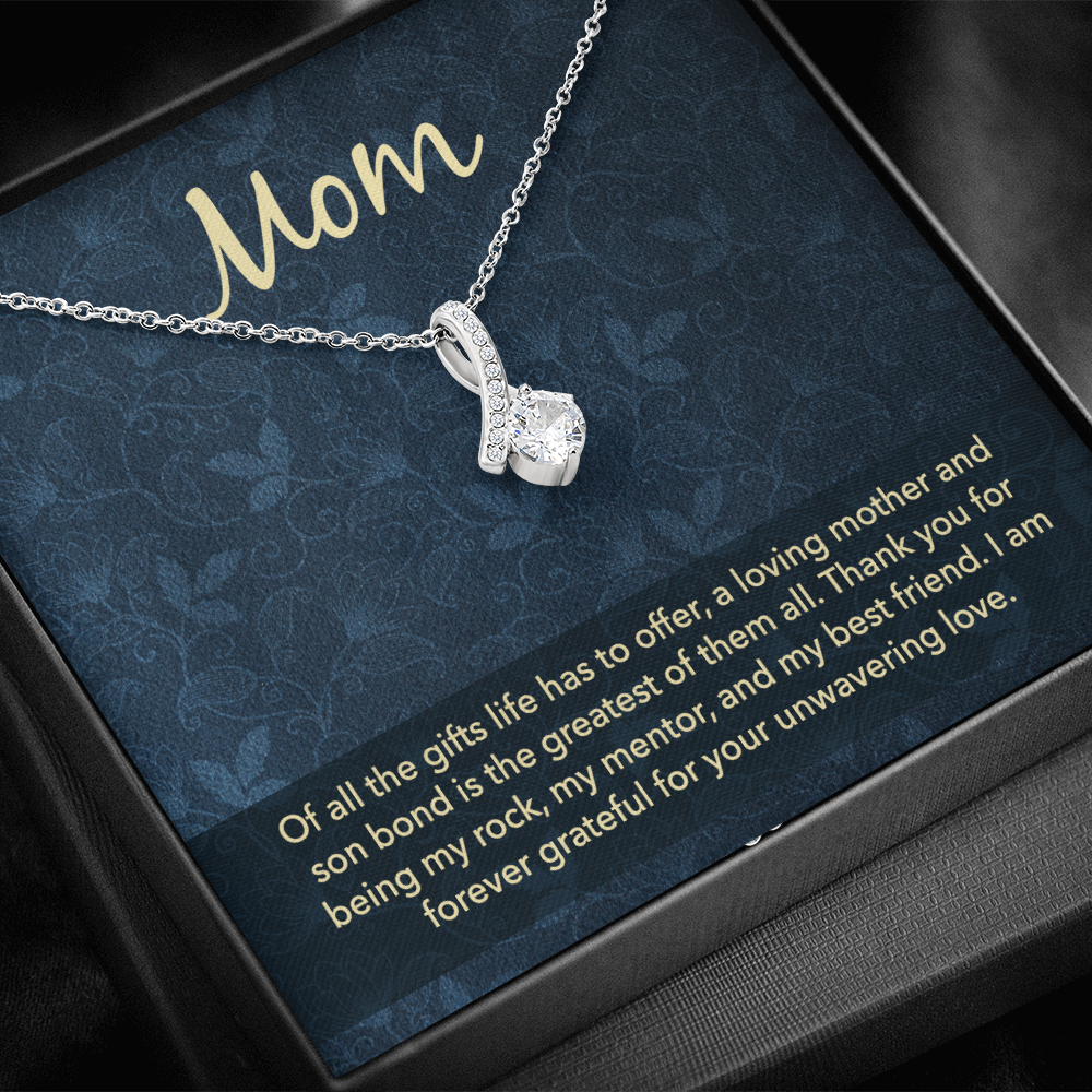 Alluring Beauty Necklace: Mom Unwavering Love