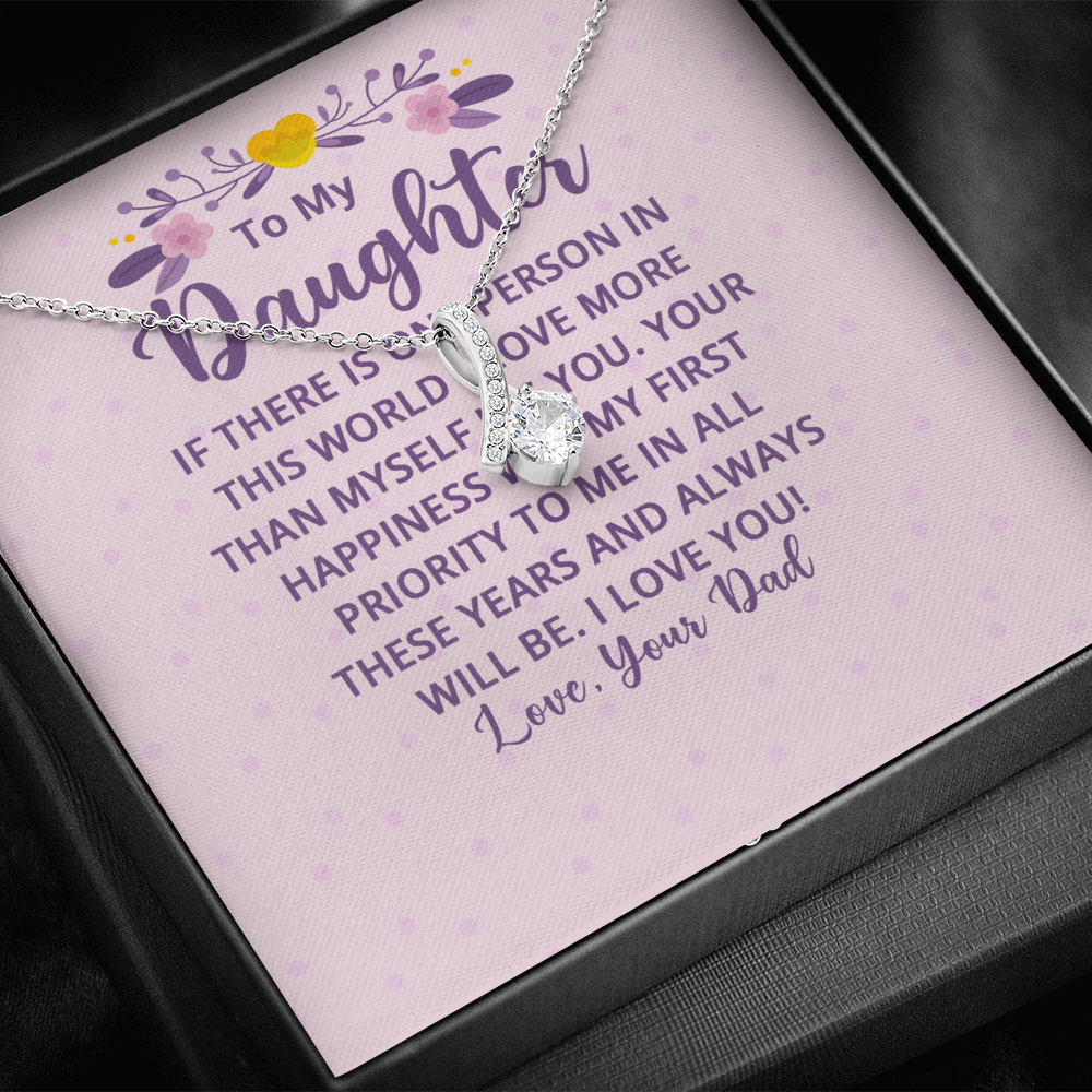 Alluring Beauty Necklace : To My Daughter There Is One