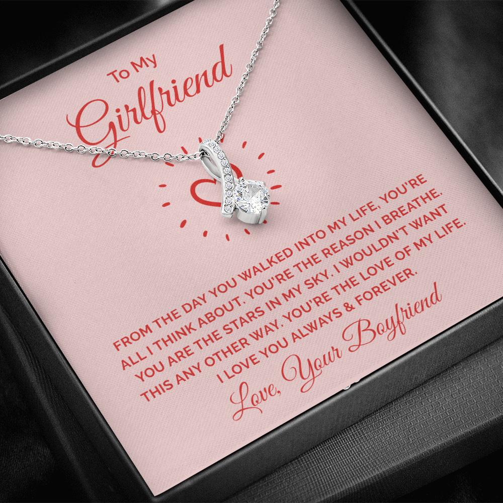 Alluring Beauty Necklace :To My Girlfriend You're All I Think About