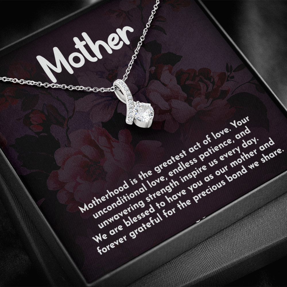 Alluring Beauty Necklace: Motherhood Is The Greatest Act Of love