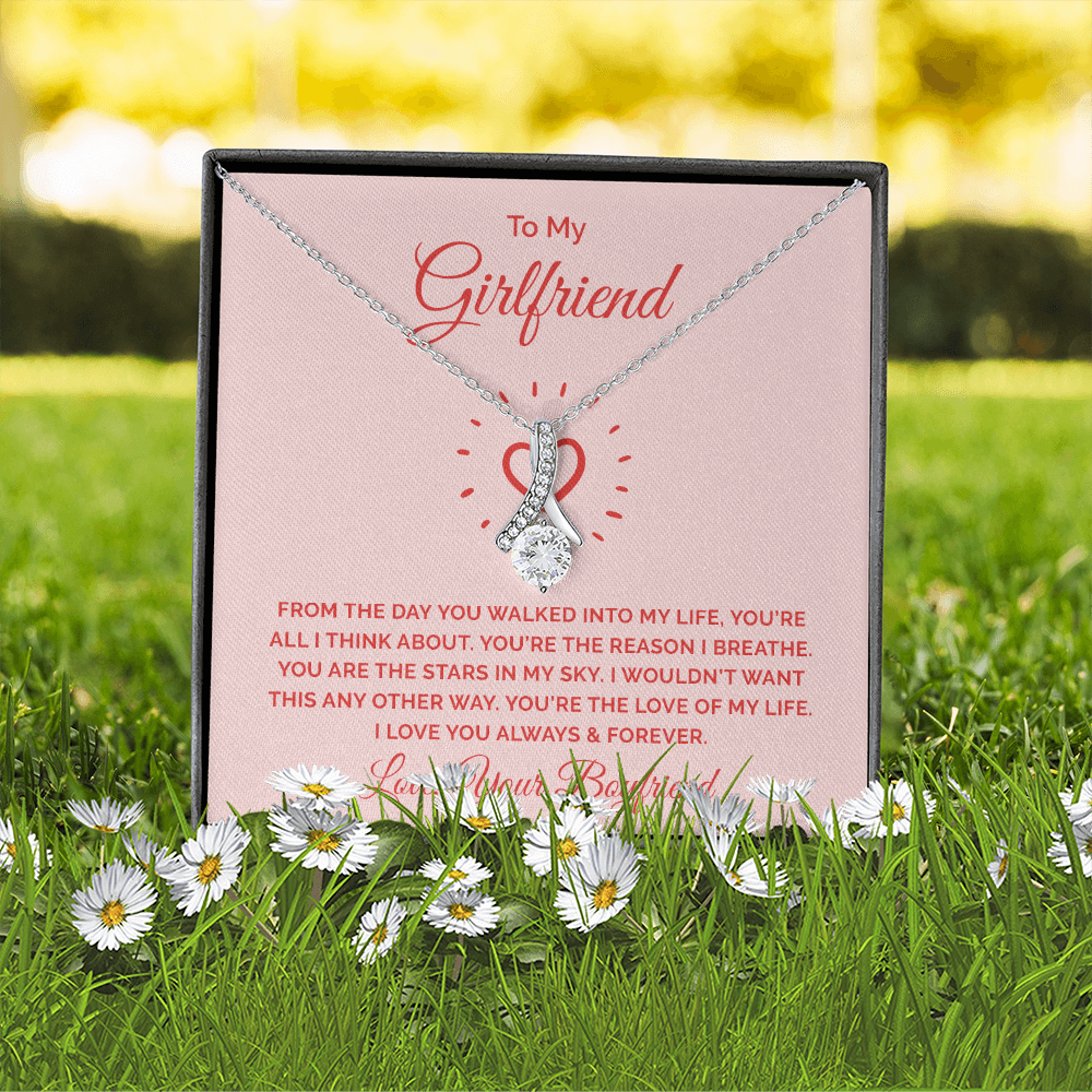 Alluring Beauty Necklace :To My Girlfriend You're All I Think About