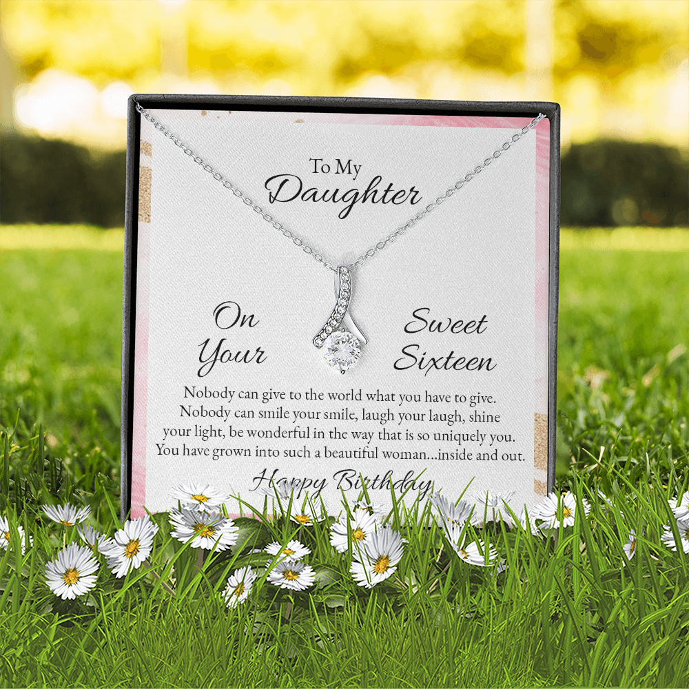 Alluring Beauty Necklace :To My Daughter Happy Birthday Sweet 16