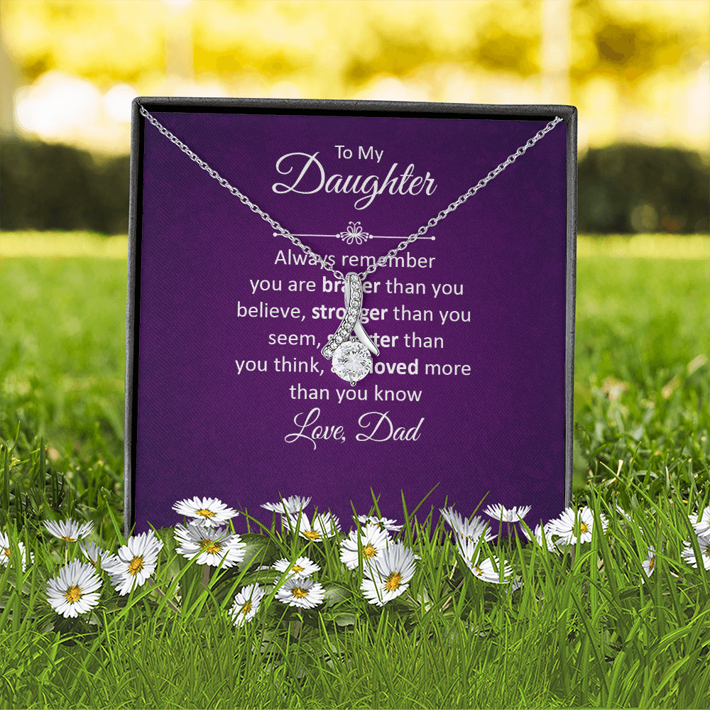Alluring Beauty Necklace :To My Daughter Love Dad
