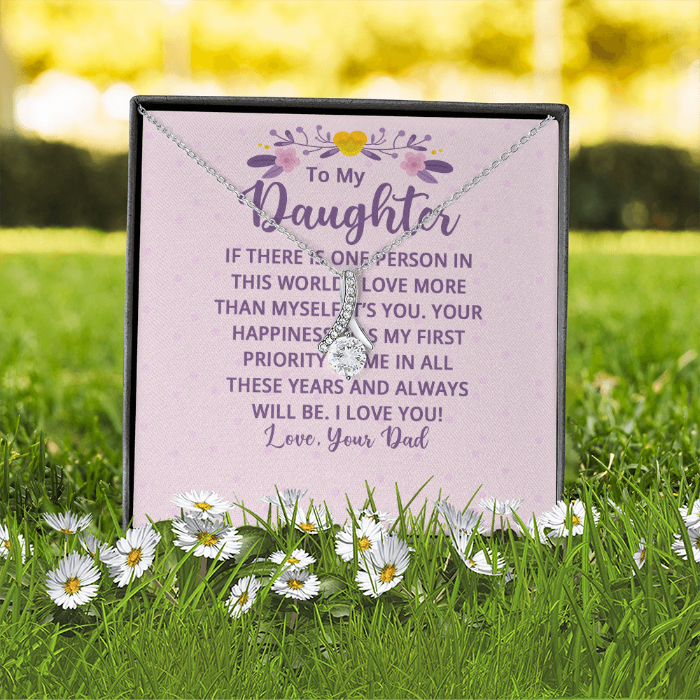 Alluring Beauty Necklace : To My Daughter There Is One