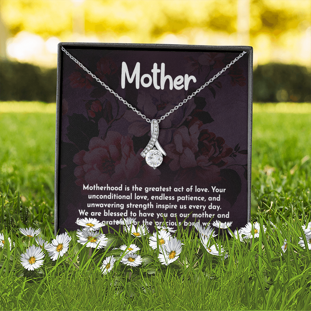 Alluring Beauty Necklace: Motherhood Is The Greatest Act Of love