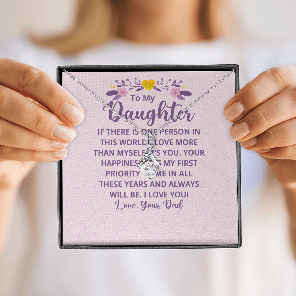 Alluring Beauty Necklace : To My Daughter There Is One
