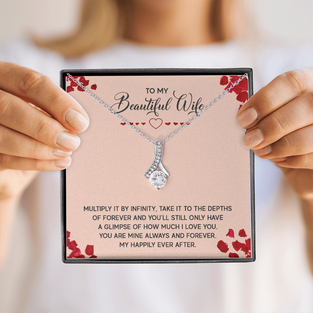 Alluring Beauty Necklace:To My Beautiful Wife