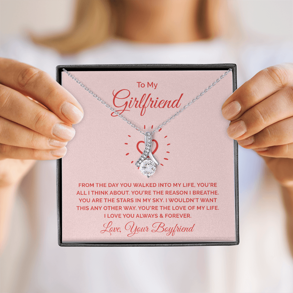 Alluring Beauty Necklace :To My Girlfriend You're All I Think About