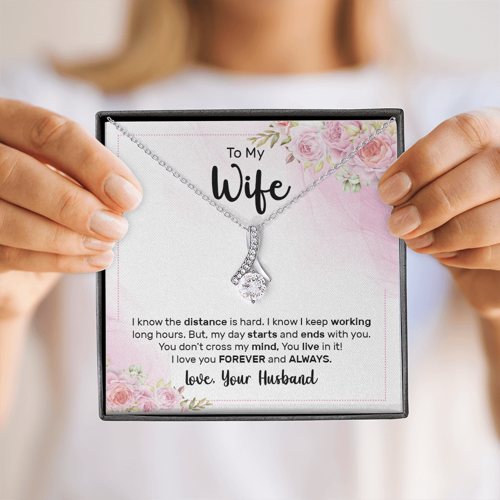 Alluring Beauty Necklace:To My Wife Love Your Husband