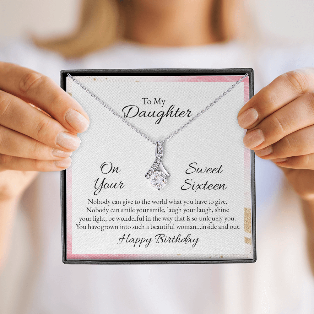 Alluring Beauty Necklace :To My Daughter Happy Birthday Sweet 16