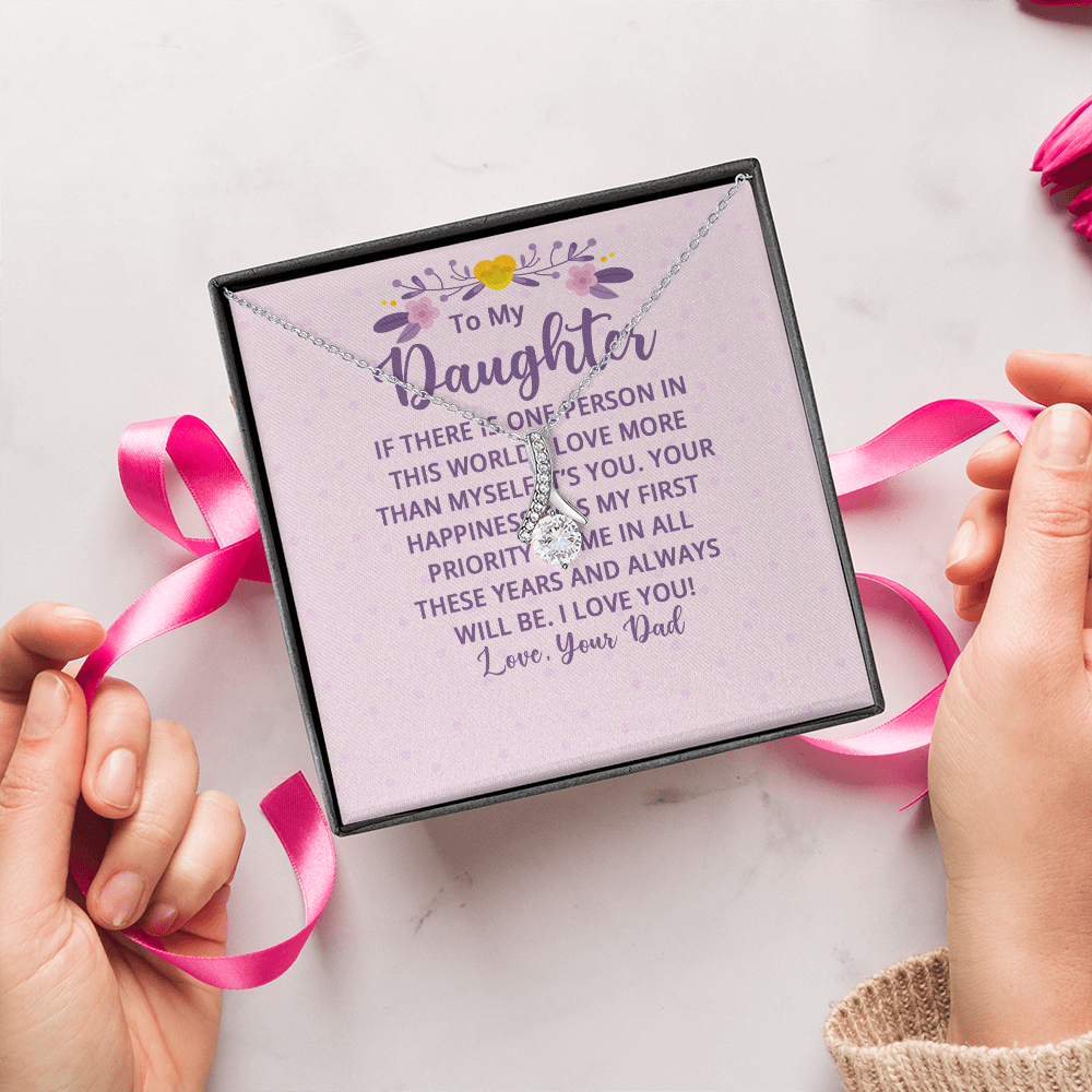 Alluring Beauty Necklace : To My Daughter There Is One