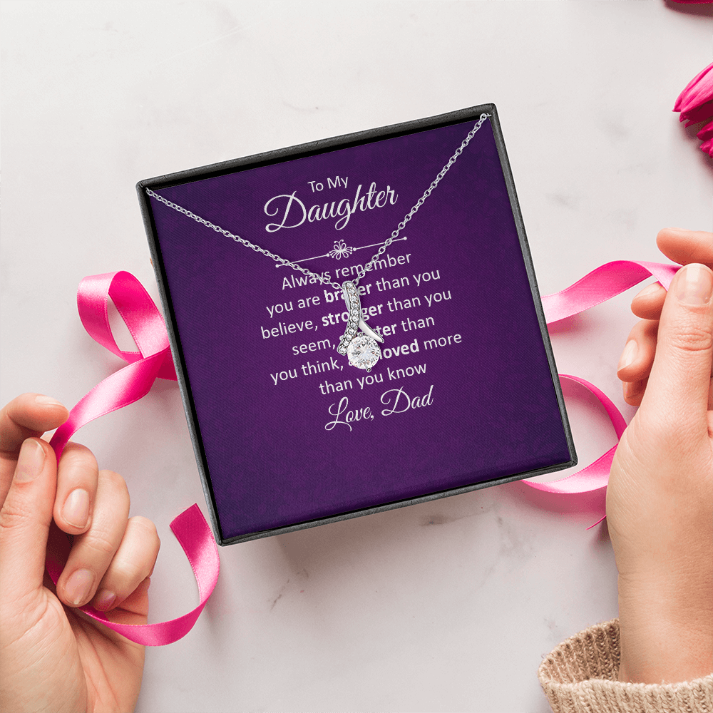 Alluring Beauty Necklace :To My Daughter Love Dad