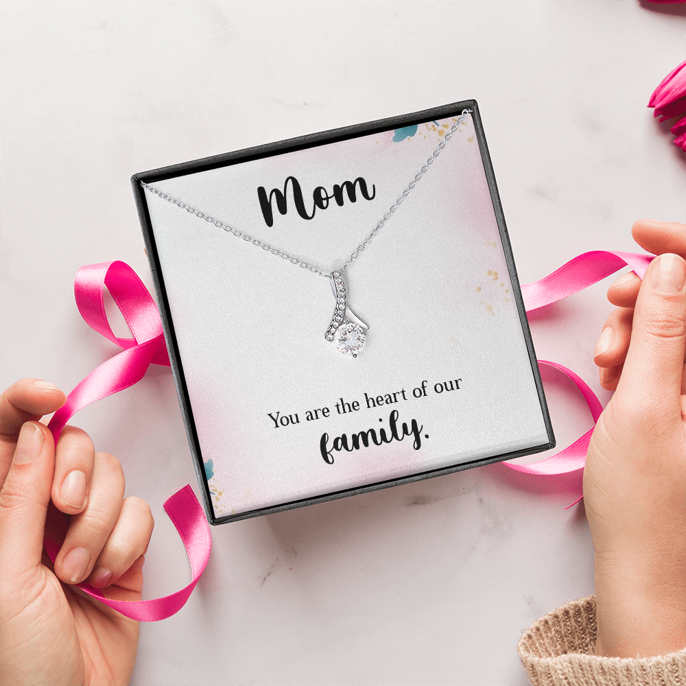Alluring Beauty Necklace: Mom You Are The Heart