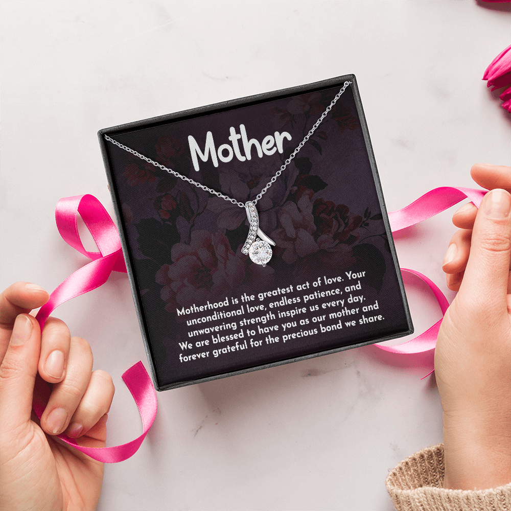 Alluring Beauty Necklace: Motherhood Is The Greatest Act Of love