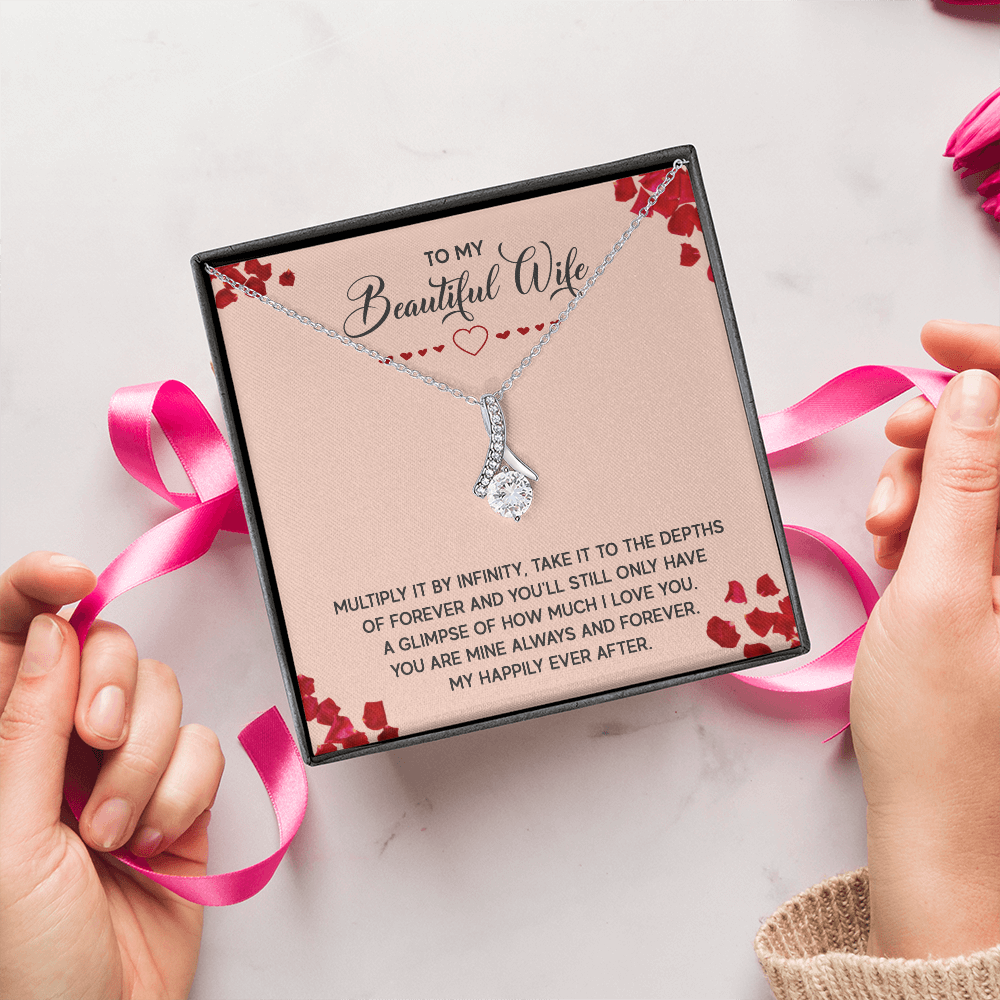 Alluring Beauty Necklace:To My Beautiful Wife