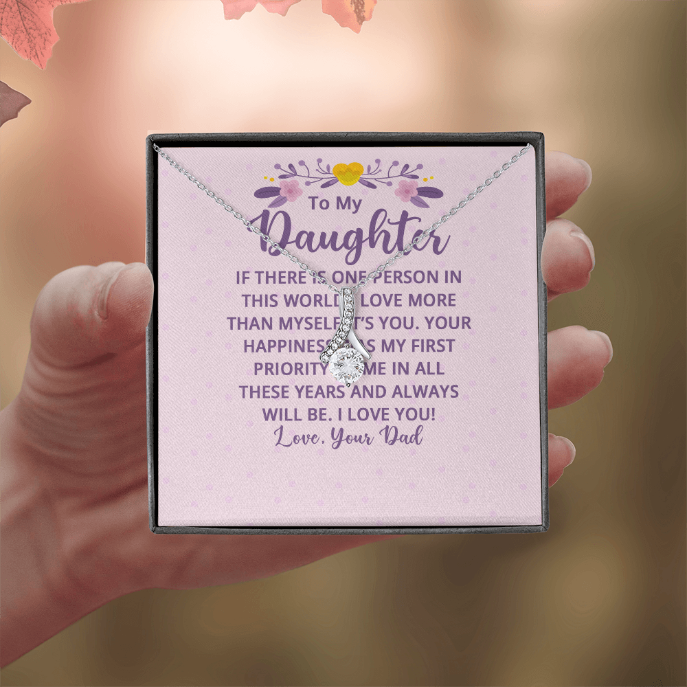 Alluring Beauty Necklace : To My Daughter There Is One