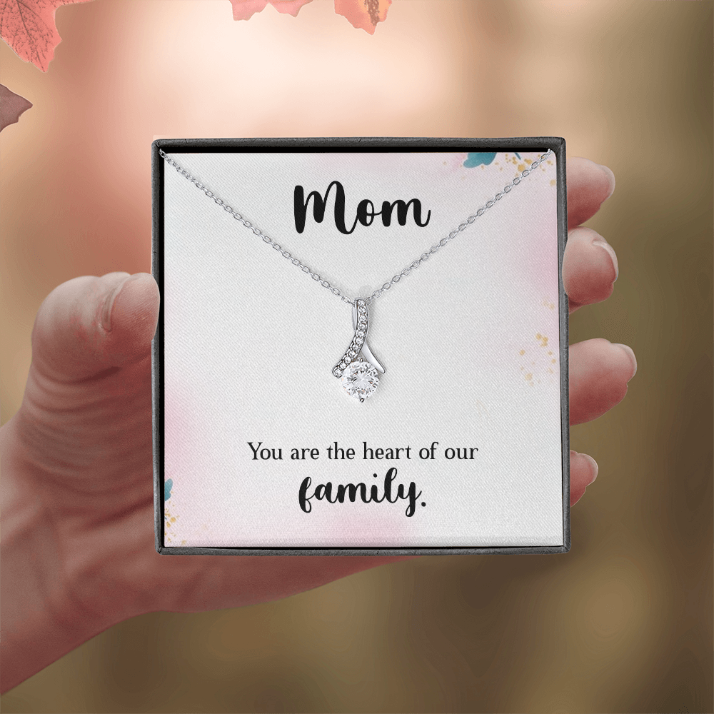 Alluring Beauty Necklace: Mom You Are The Heart