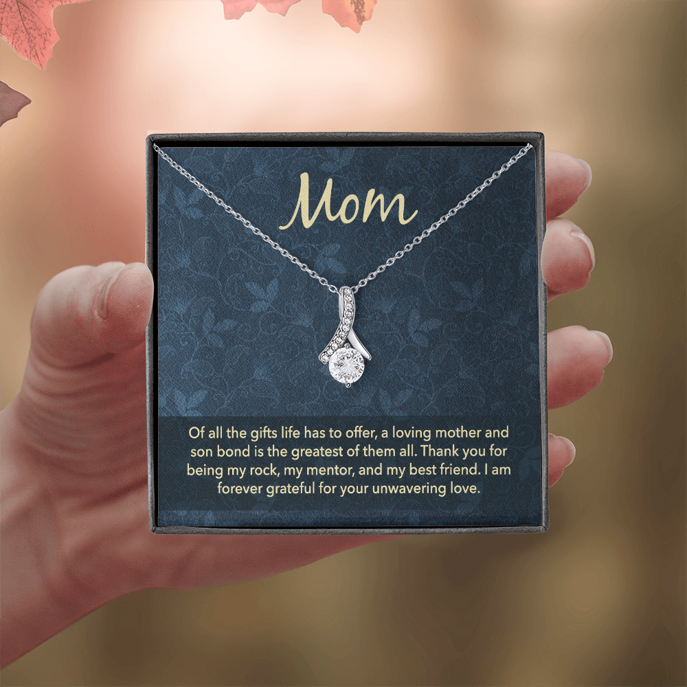 Alluring Beauty Necklace: Mom Unwavering Love