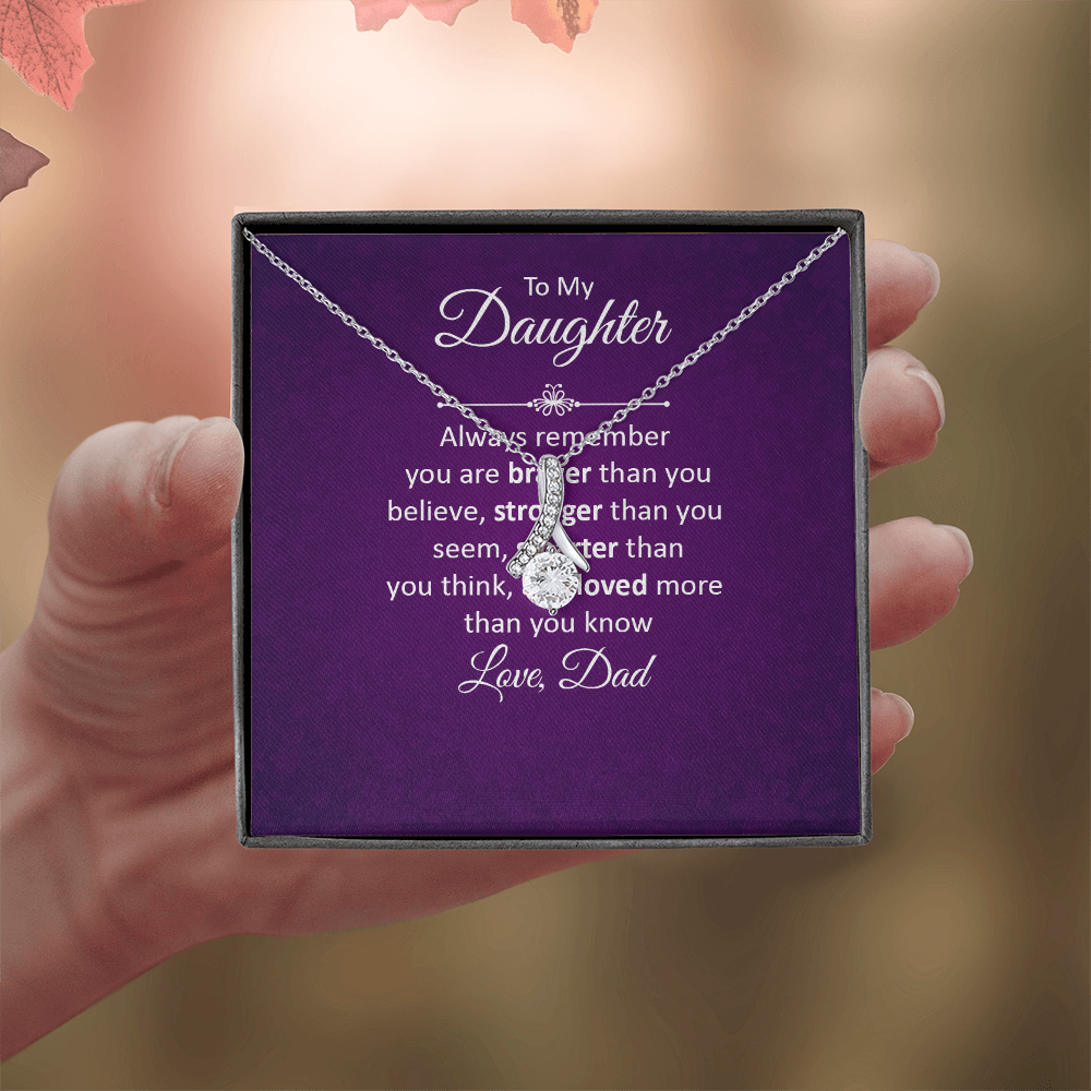 Alluring Beauty Necklace :To My Daughter Love Dad