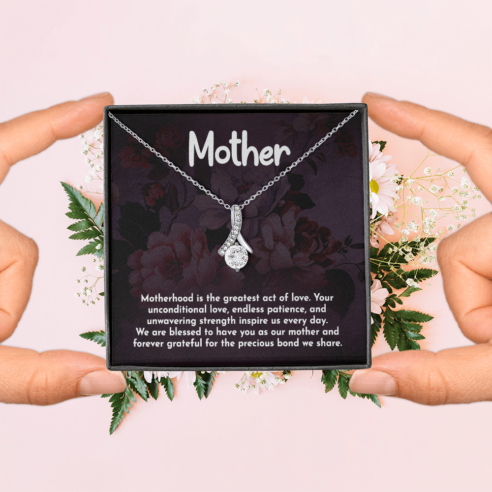 Alluring Beauty Necklace: Motherhood Is The Greatest Act Of love