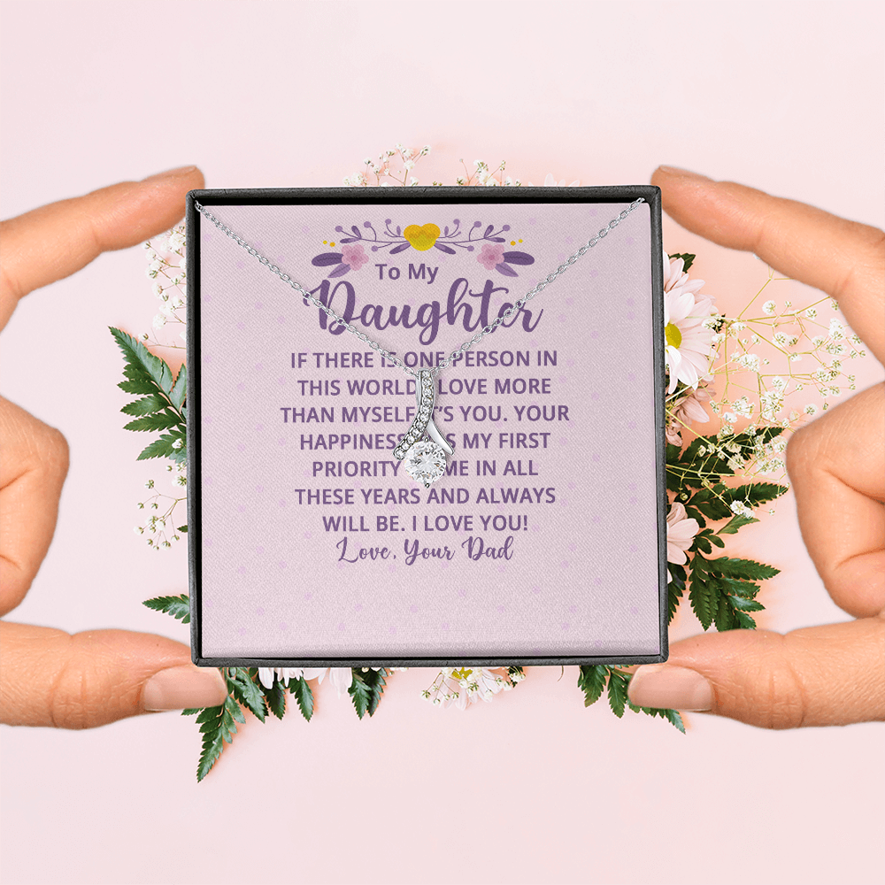 Alluring Beauty Necklace : To My Daughter There Is One