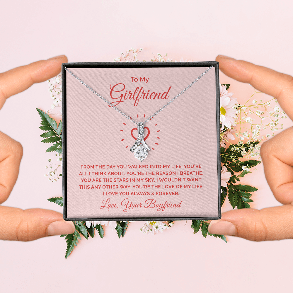 Alluring Beauty Necklace :To My Girlfriend You're All I Think About