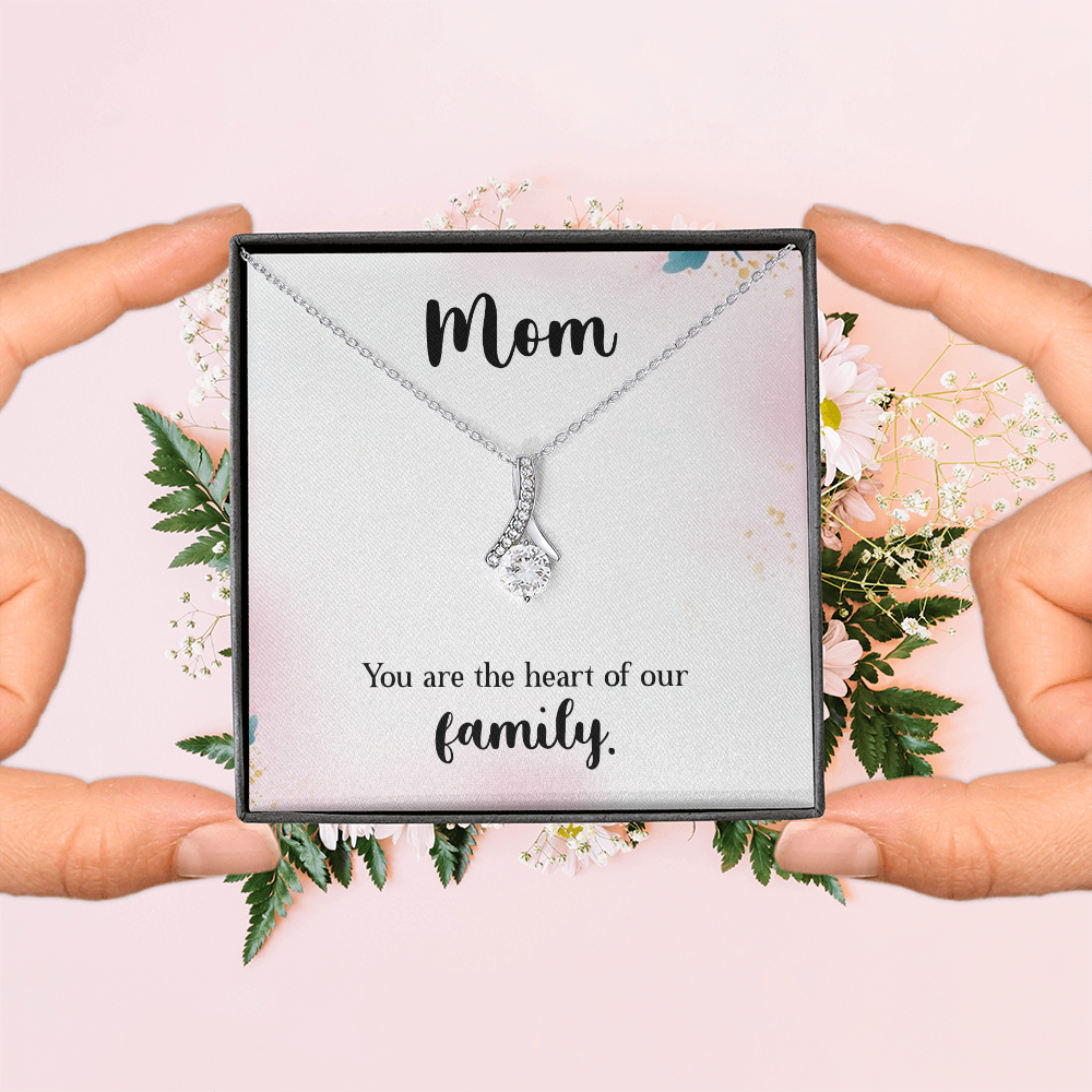 Alluring Beauty Necklace: Mom You Are The Heart