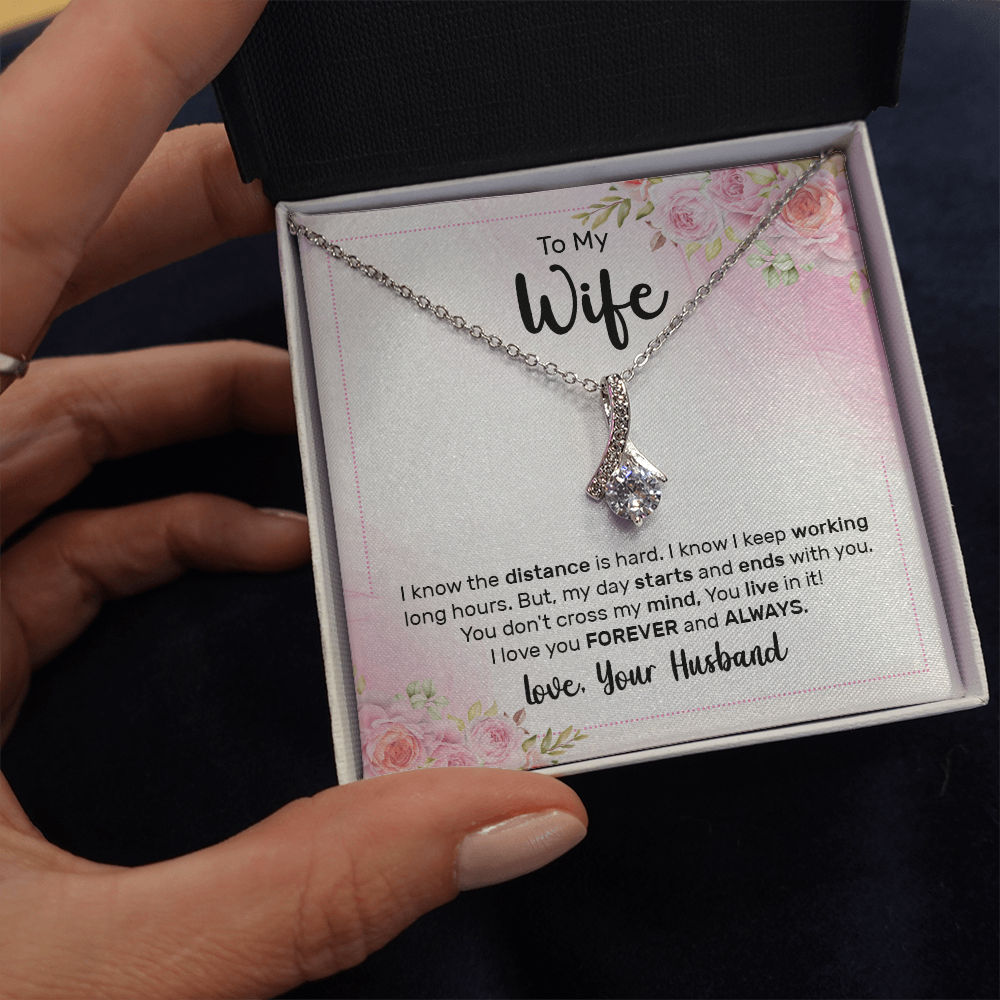 Alluring Beauty Necklace:To My Wife Love Your Husband