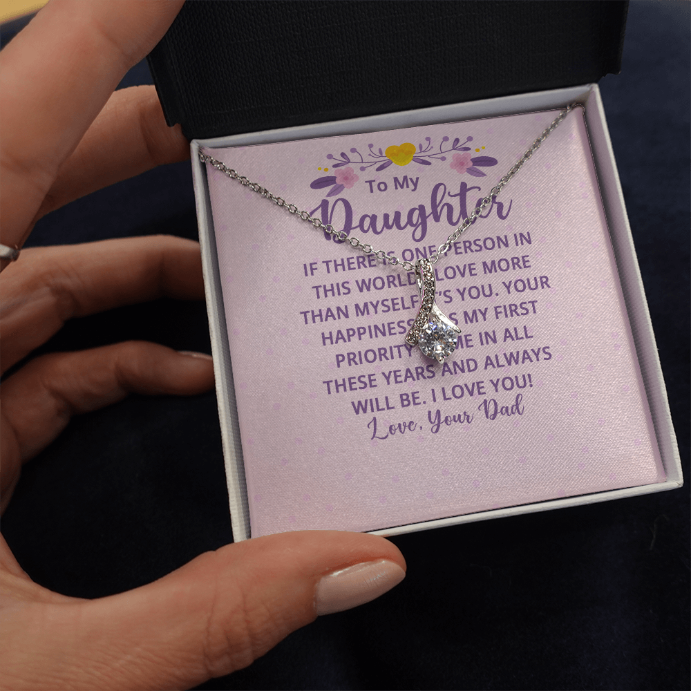 Alluring Beauty Necklace : To My Daughter There Is One