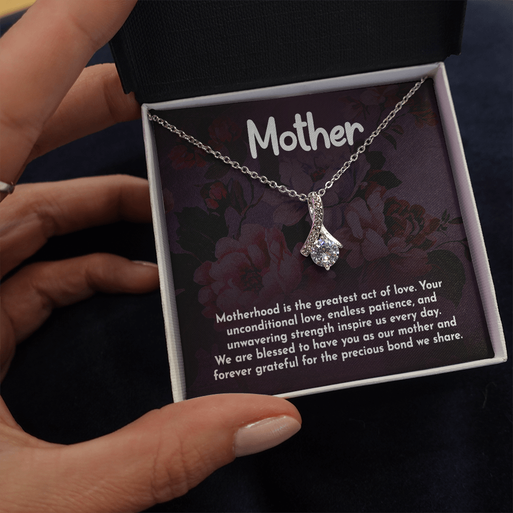Alluring Beauty Necklace: Motherhood Is The Greatest Act Of love