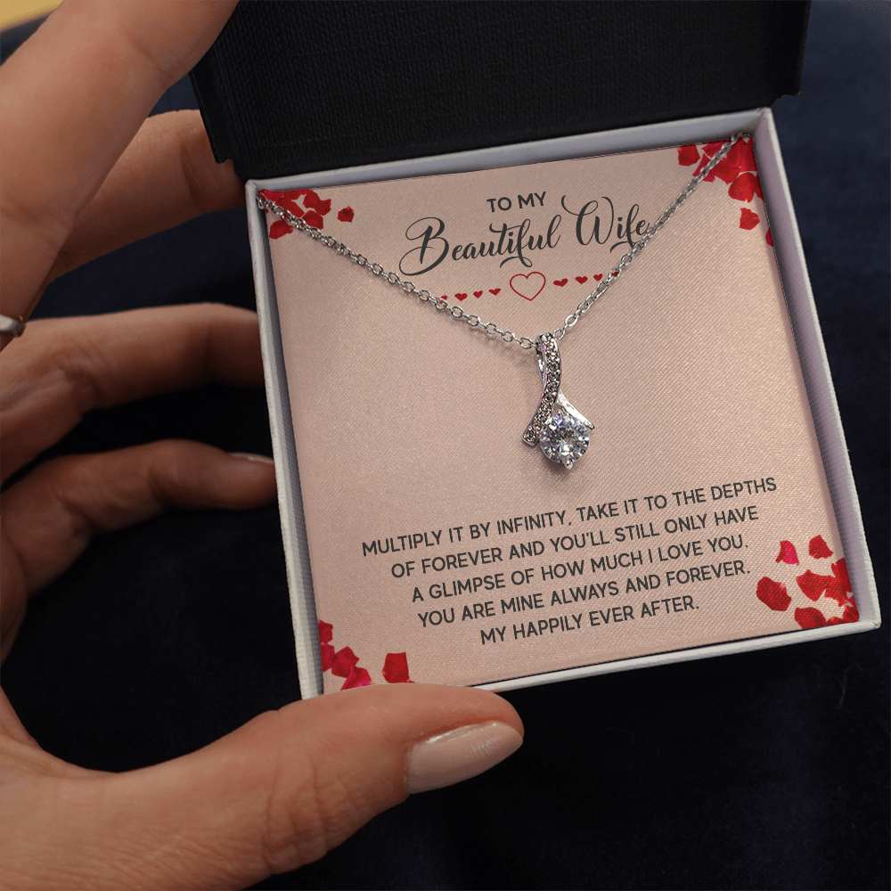 Alluring Beauty Necklace:To My Beautiful Wife